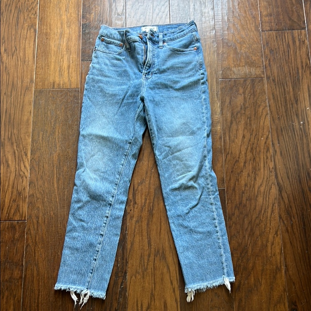 Madewell the perfect vintage Jean, Ankle Cropped Jeans with Frayed Hem